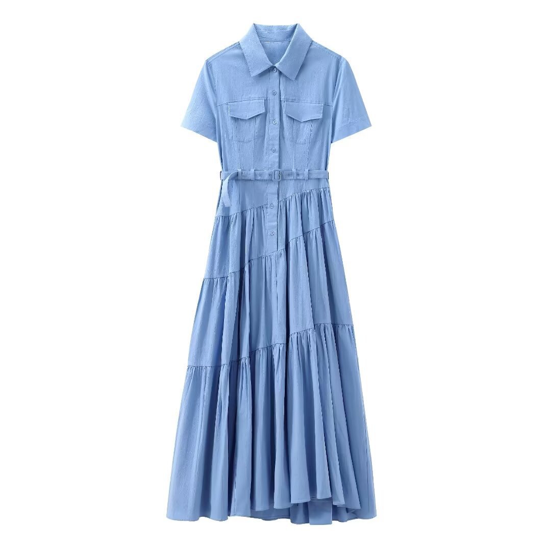 CityBelt Robe Chemise Ceinturée