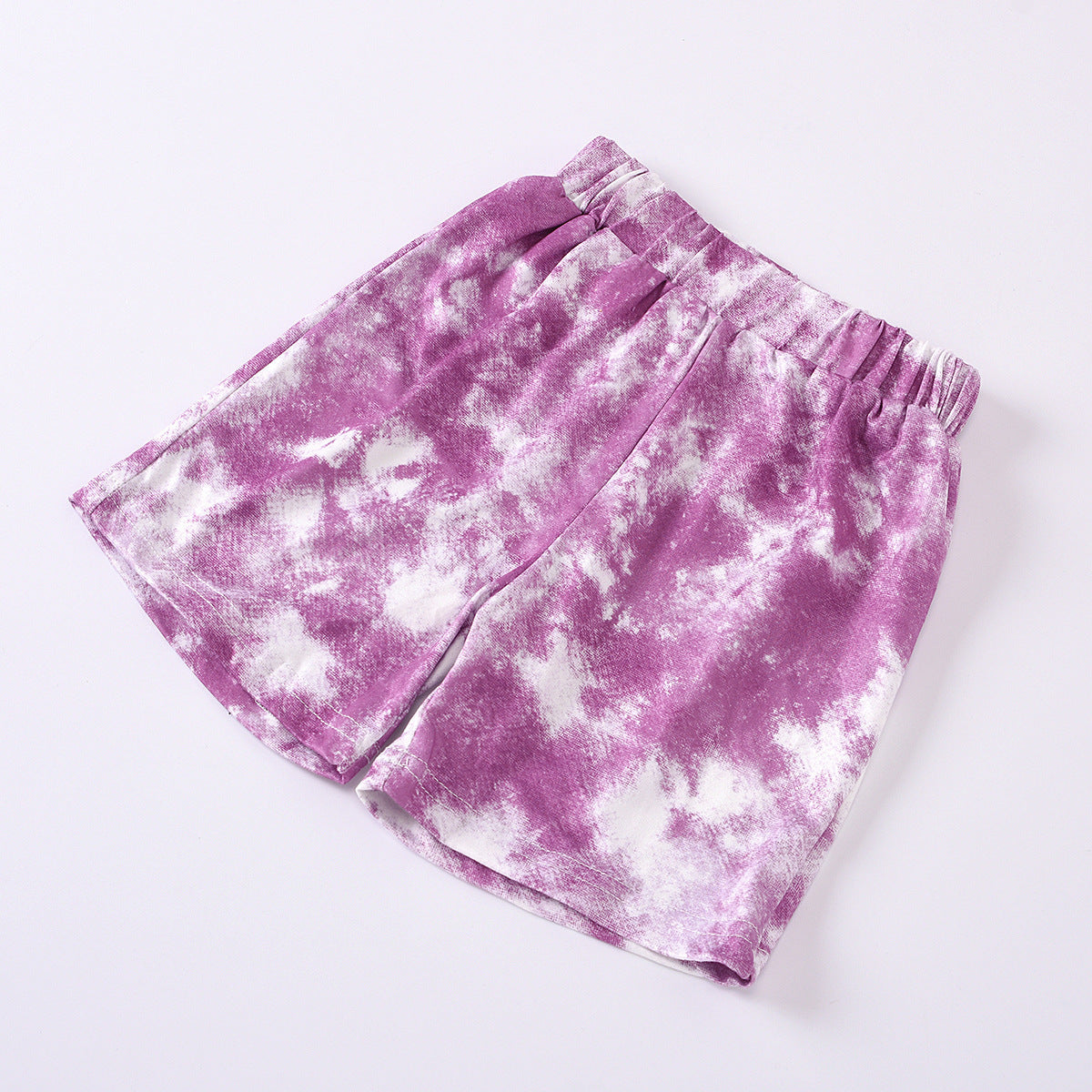 Children's Tie-dye Short-sleeved Shorts Suit