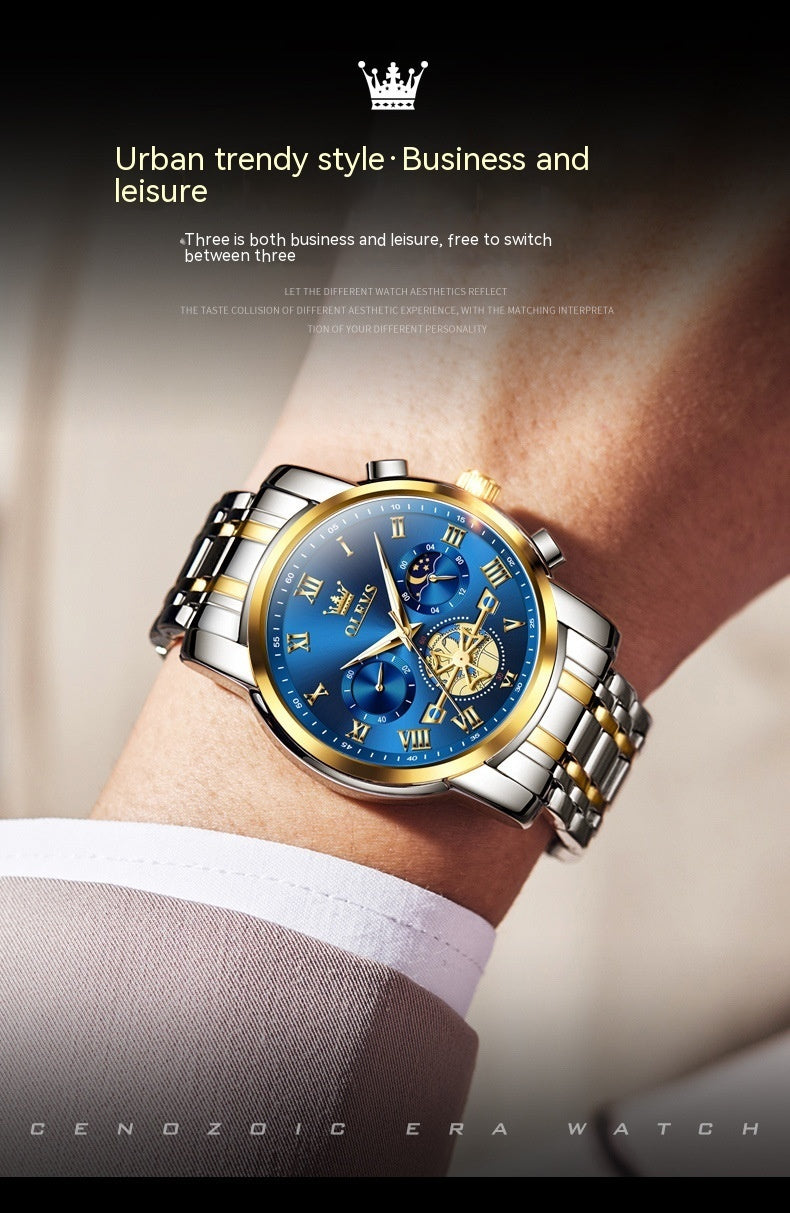 ⌚ OBATALA– Montre Quartz Multifonction Homme ✨