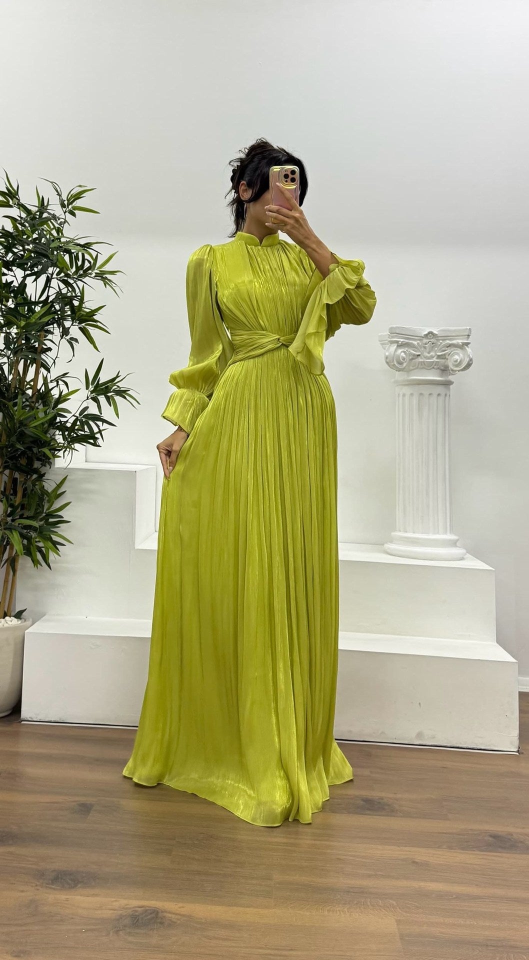 Robe Nayanka — Manches Bouffantes