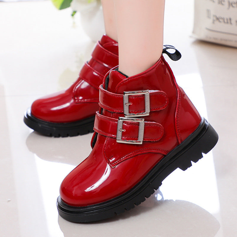 Bottines Martin Unisex à Scratch – Robustes, Faciles à Enfiler, Look Urbain