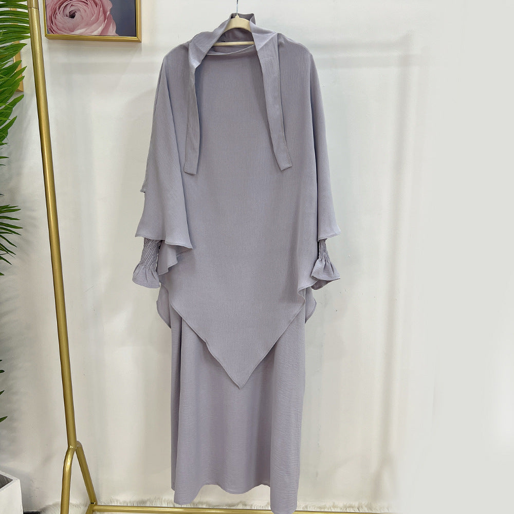 👑 Robe Kaftan Aïssata avec Voile Assorti