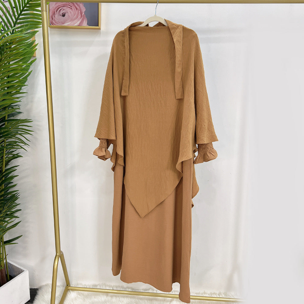 👑 Robe Kaftan Aïssata avec Voile Assorti