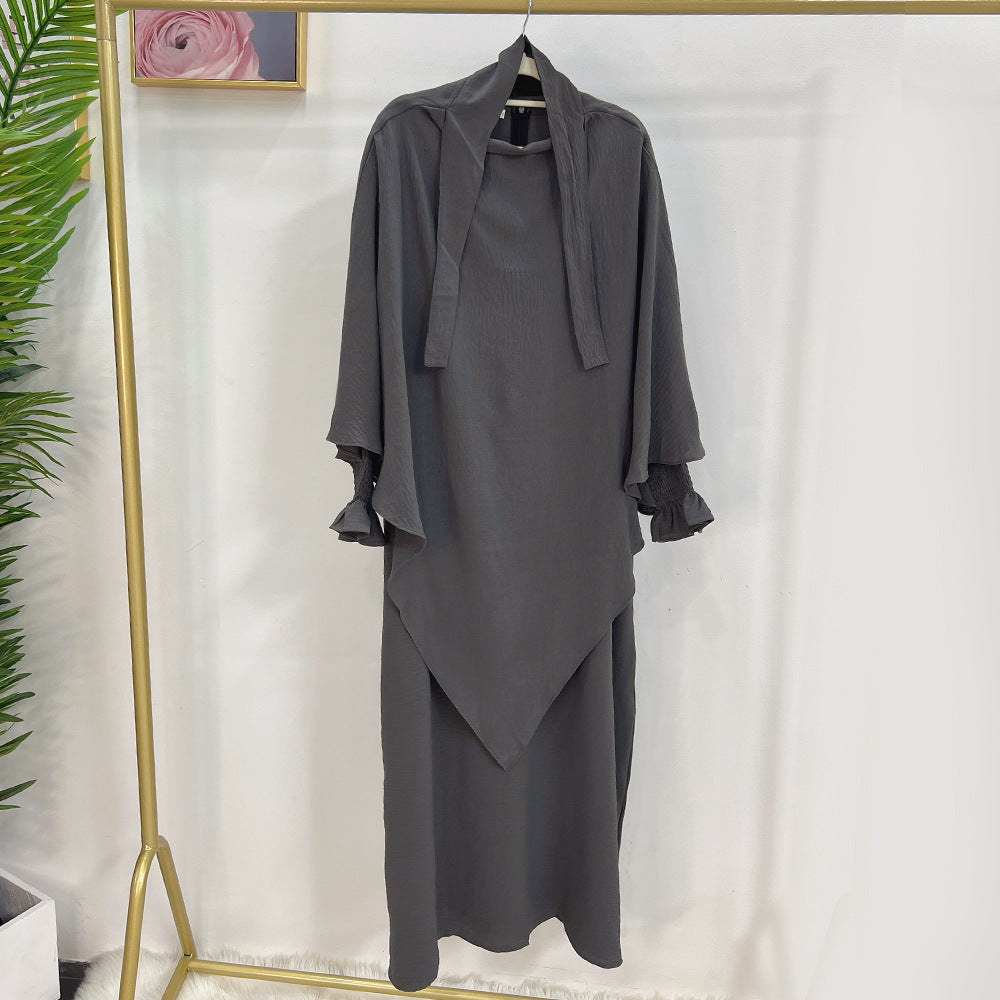 👑 Robe Kaftan Aïssata avec Voile Assorti