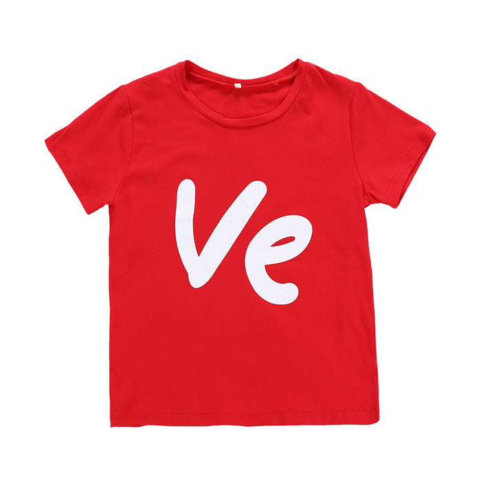Family Portrait Parent-child Short Sleeve T-shirt