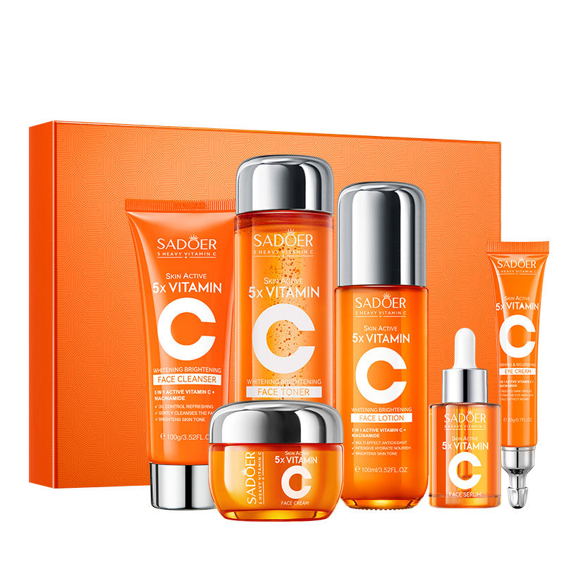 SADOER Five-dimensional C Whitening Brightening Skin Care Gift Box