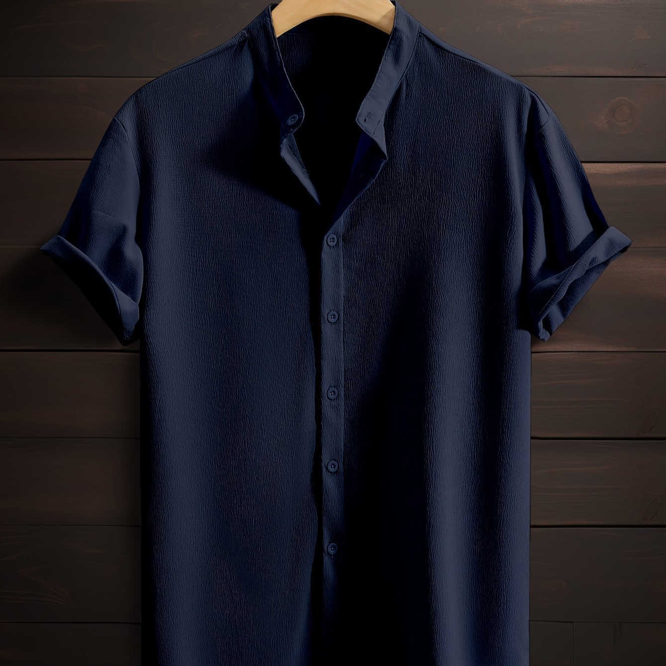 Amadou Breeze – Chemise Homme Casual Respirante Col Montant
