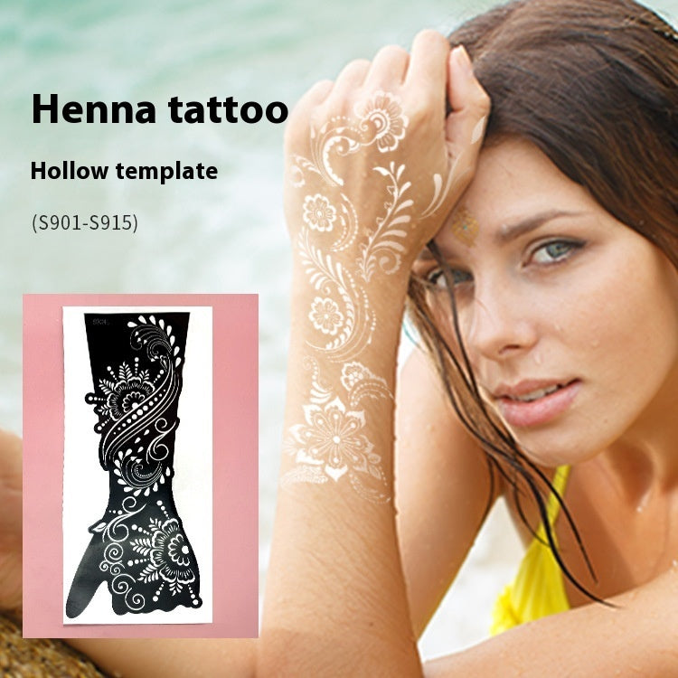 ✨ Tattoo Éphémère Aïssata – Géométrie Mystique