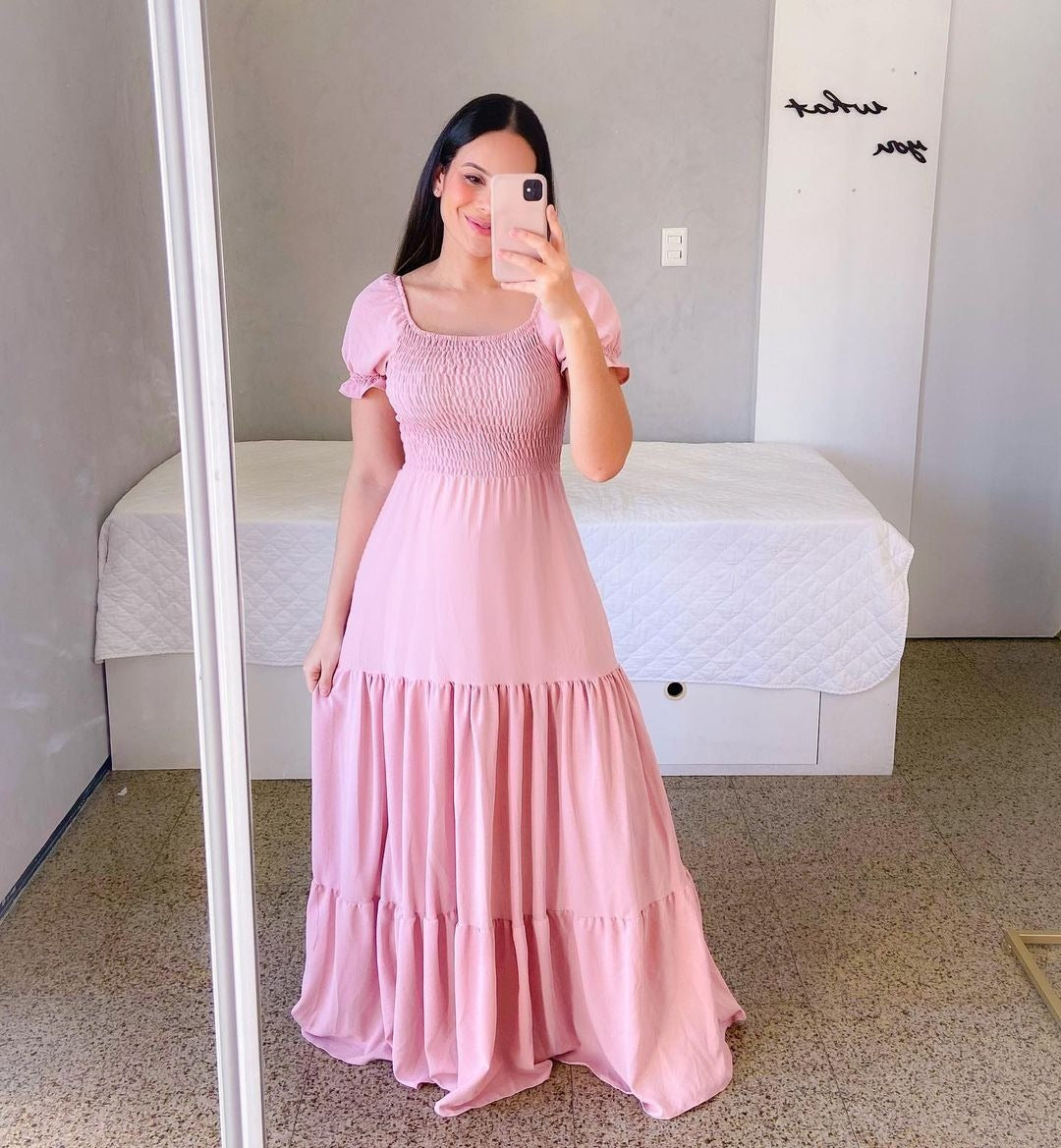 Robe "Amara" Féérie Florale & Épaules Dénudées