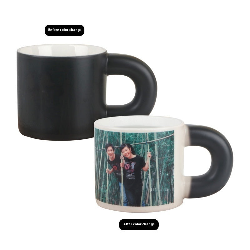 Photo Heating Color Changing Ceramic Mug