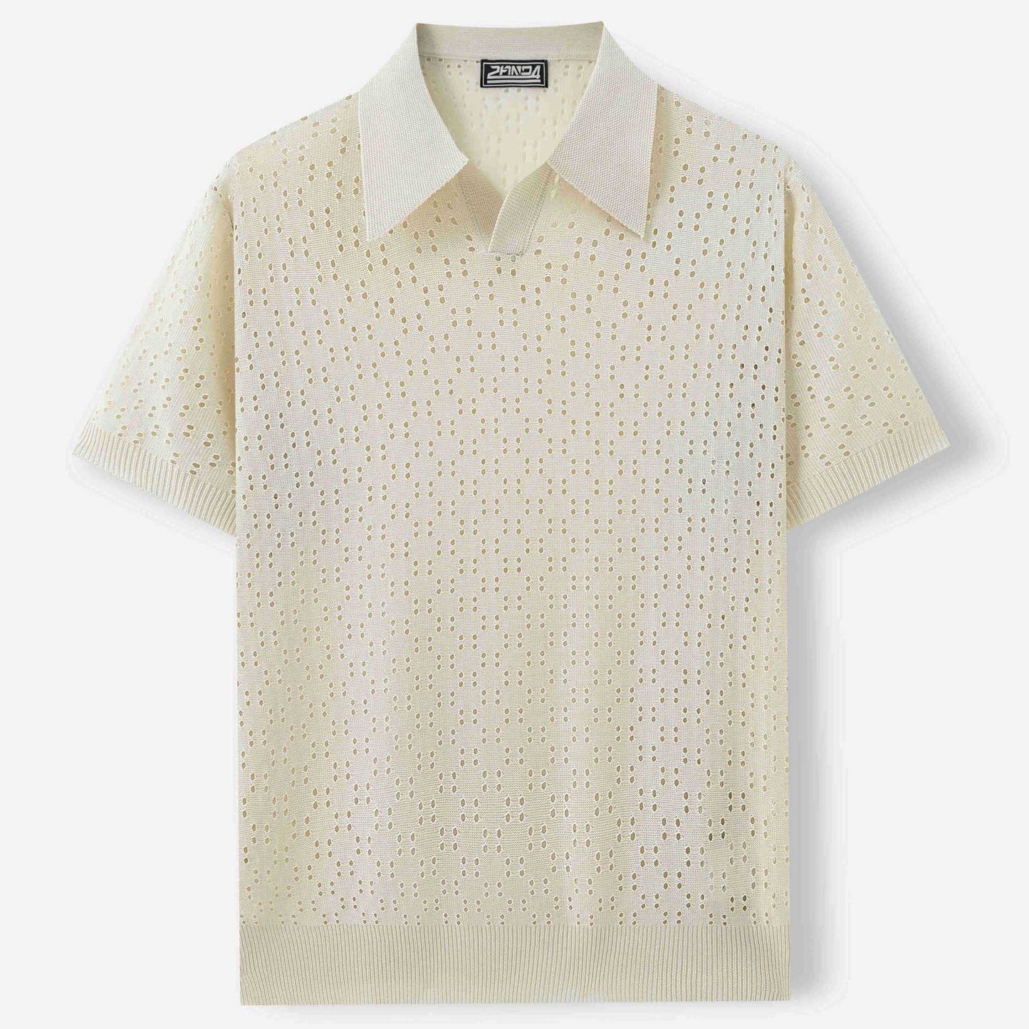 Fashion Dovetail Collar Tencel Men's Casual Sweater