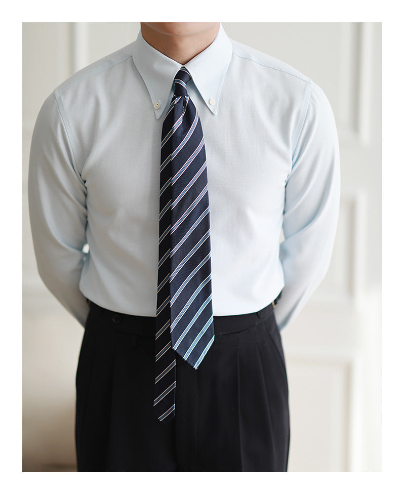 Spring Leisure Oxford Woven Shirts Male