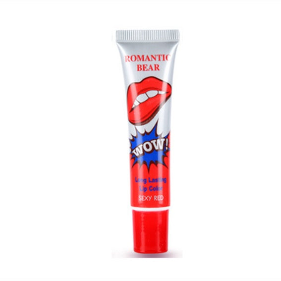 💋 ROMANTIC BEAR – Rouge à Lèvres Peel-Off 6 Couleurs Longue Tenue
