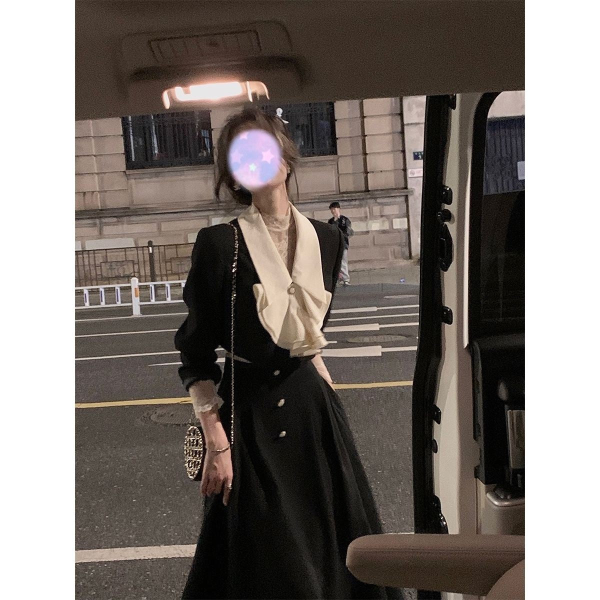 Fashion Special-interest Lapel Women's Coat Skirt Two-piece Set