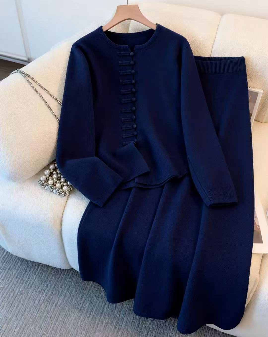 🌸 Liya Élégance 🌸 Ensemble Mi-long Chic Oriental