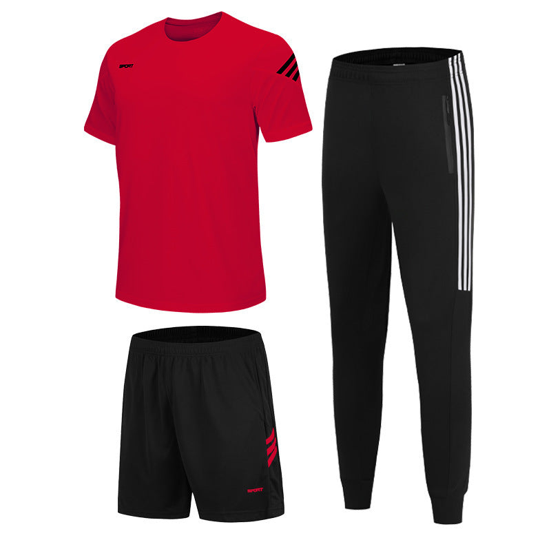 Short sleeve casual training football uniform