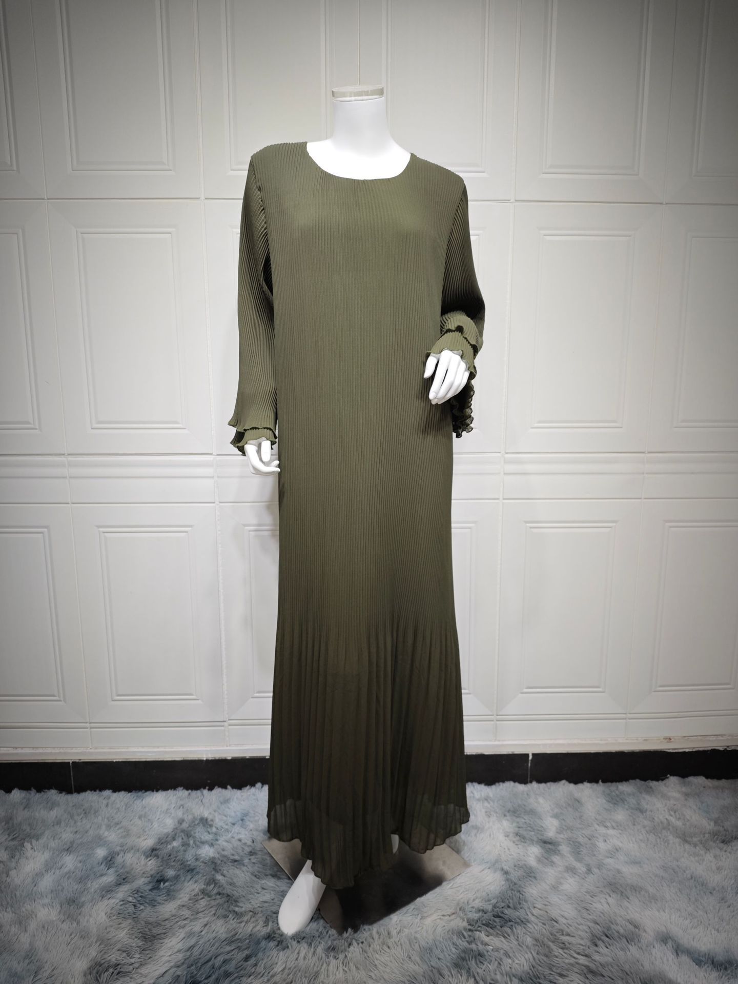 ✨ Minatou Dress – Pleated Chiffon Pullover 🌙