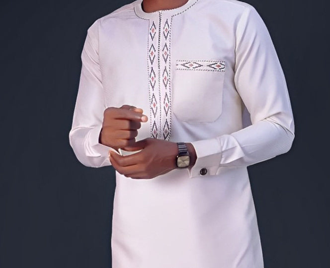 Noumouké – Costume Ethnique Homme avec Broderie Haut de Gamme