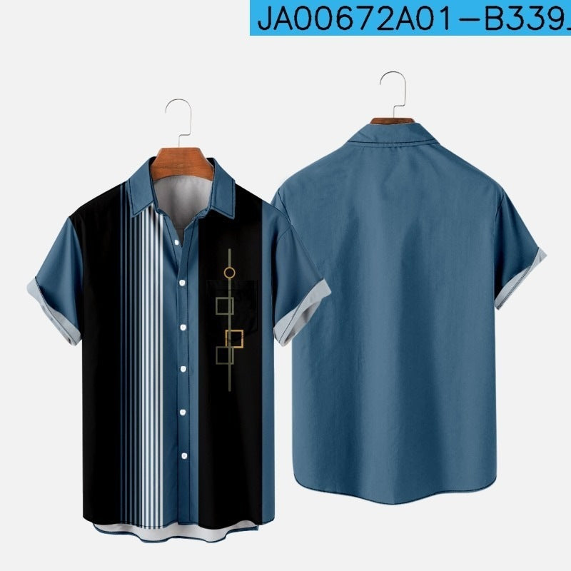 Malik Diamond – Chemise Homme Slim Été à Poches