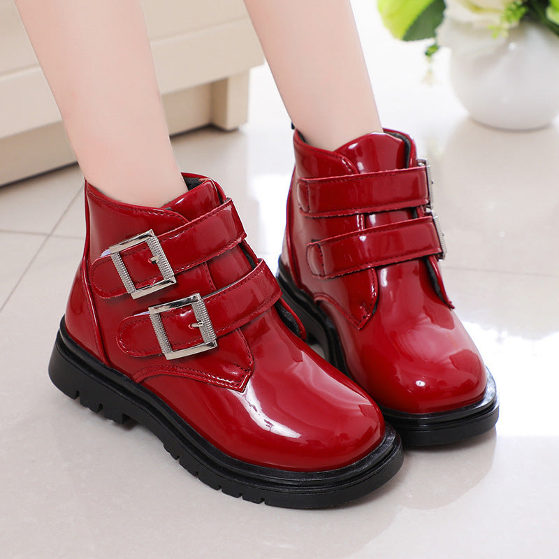 Bottines Martin Unisex à Scratch – Robustes, Faciles à Enfiler, Look Urbain