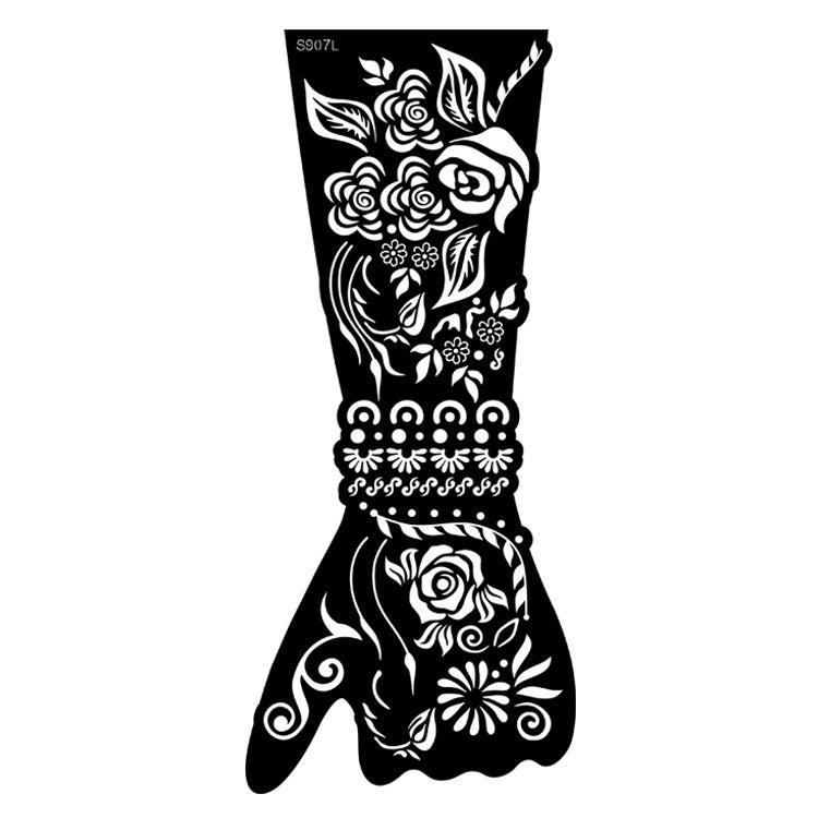 ✨ Tattoo Éphémère Aïssata – Géométrie Mystique