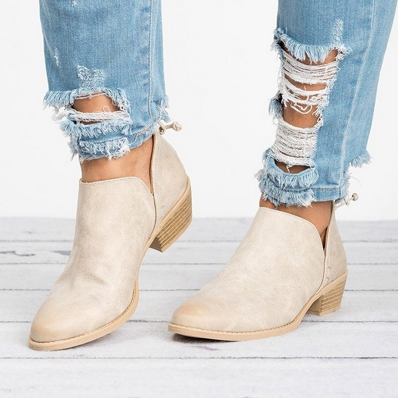 đ Bottines RĂ©tro Ă Talons â ĂlĂ©gance Automnale pour Femmes