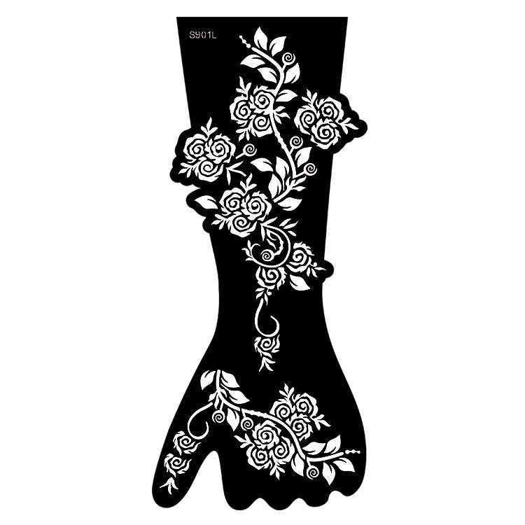 ✨ Tattoo Éphémère Aïssata – Géométrie Mystique