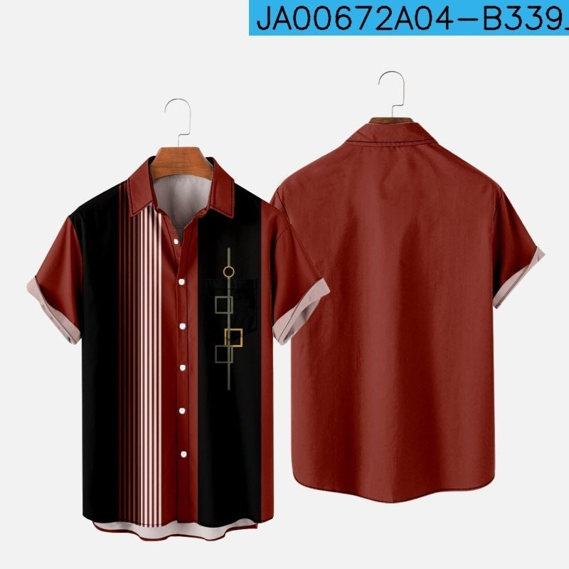 Malik Diamond – Chemise Homme Slim Été à Poches