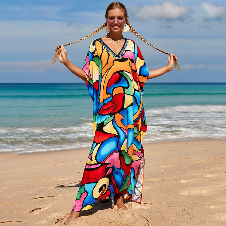 EthnoWave ️ Kimono de Plage Bohème