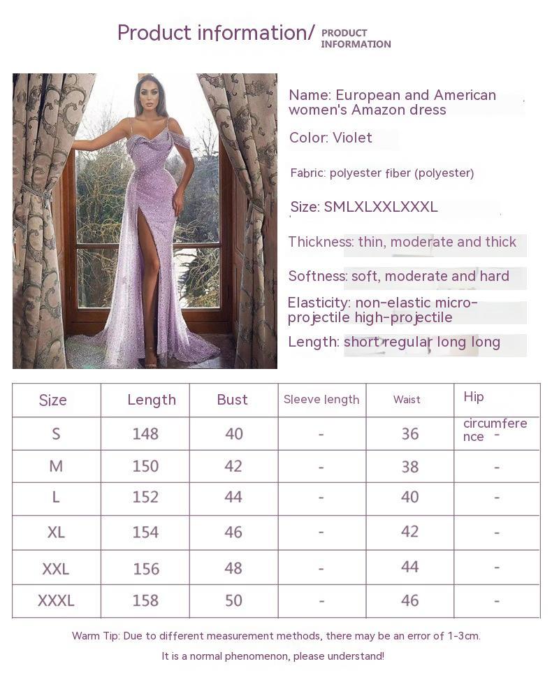💜 Robe "Neema" — Glamour Violet & Fente Audacieuse