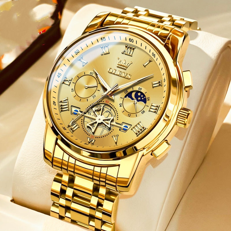 ⌚ OBATALA– Montre Quartz Multifonction Homme ✨