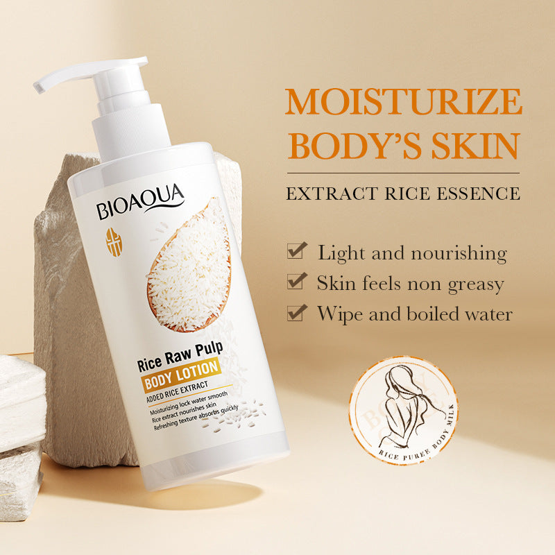 🌾 BIOAQUA – Lotion Hydratante et Nourrissante au Riz et masque capillaire