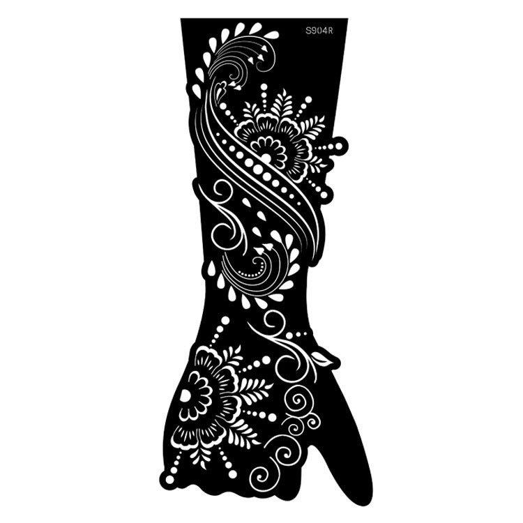 ✨ Tattoo Éphémère Aïssata – Géométrie Mystique