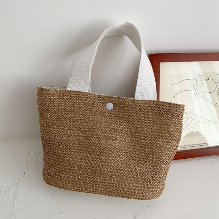 Woven Bucket Bag – Summer Beach Style