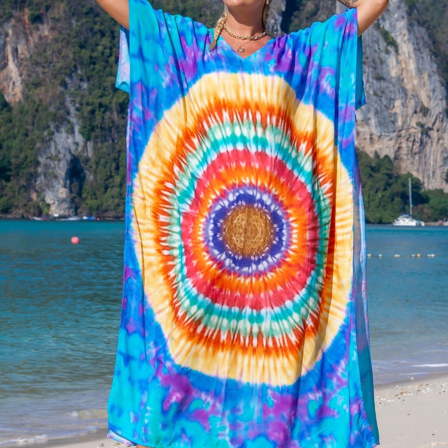 EthnoWave ️ Kimono de Plage Bohème