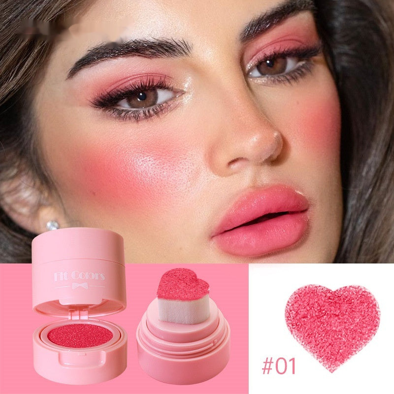 6-color Love Air Cushion Blusher Seal Velvet