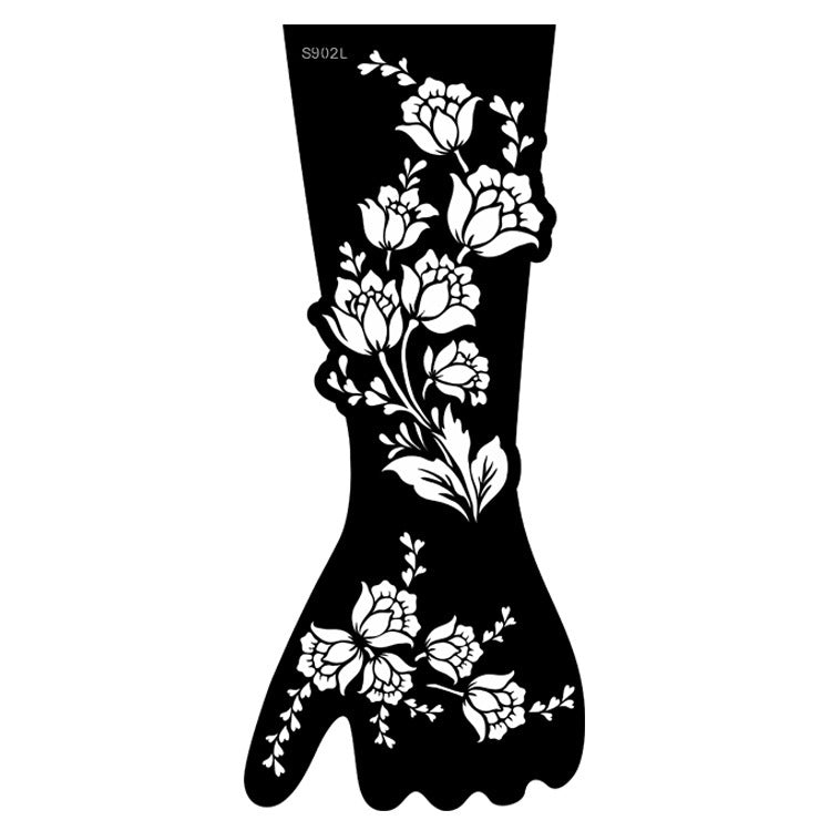 ✨ Tattoo Éphémère Aïssata – Géométrie Mystique