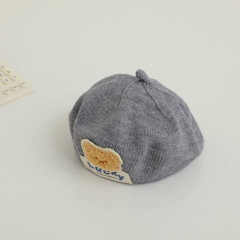 Children Beret Autumn And Winter Thermal Knitting
