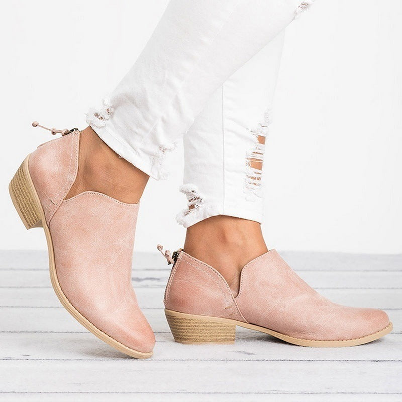 đ Bottines RĂ©tro Ă Talons â ĂlĂ©gance Automnale pour Femmes