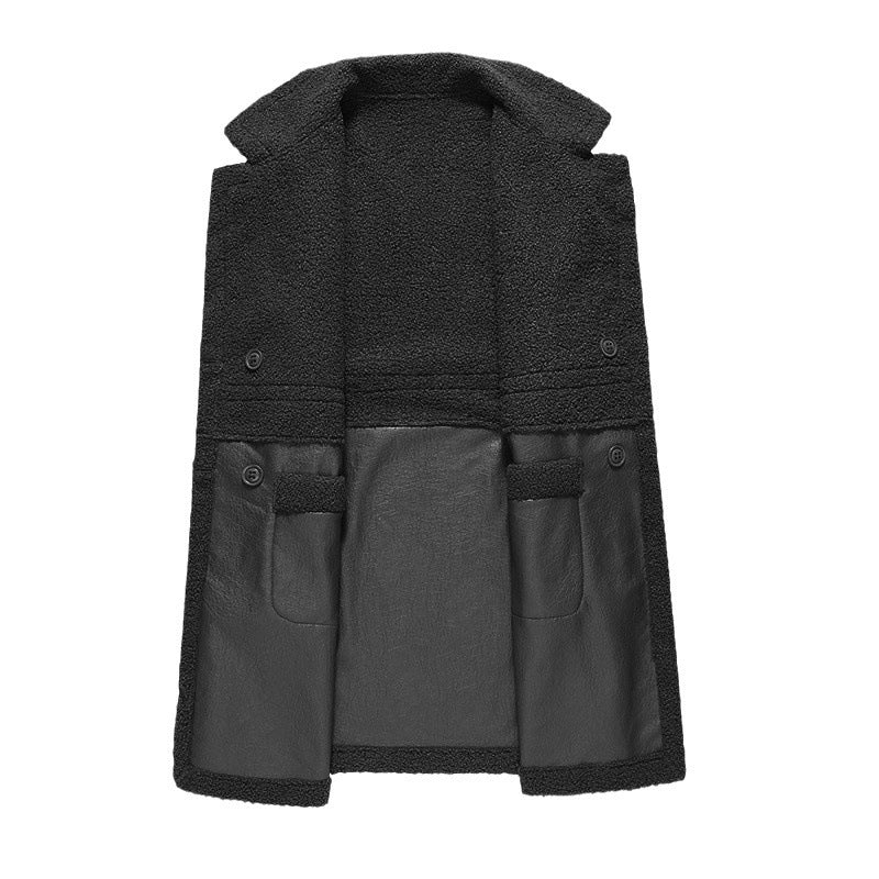 Dioro – Veste cuir synthétique cachemire 🖤🤎✨