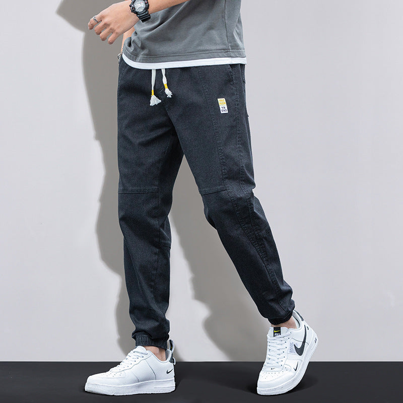 Jean Homme Grande Taille – Style Décontracté, Taille Moyenne, Multi-Poches