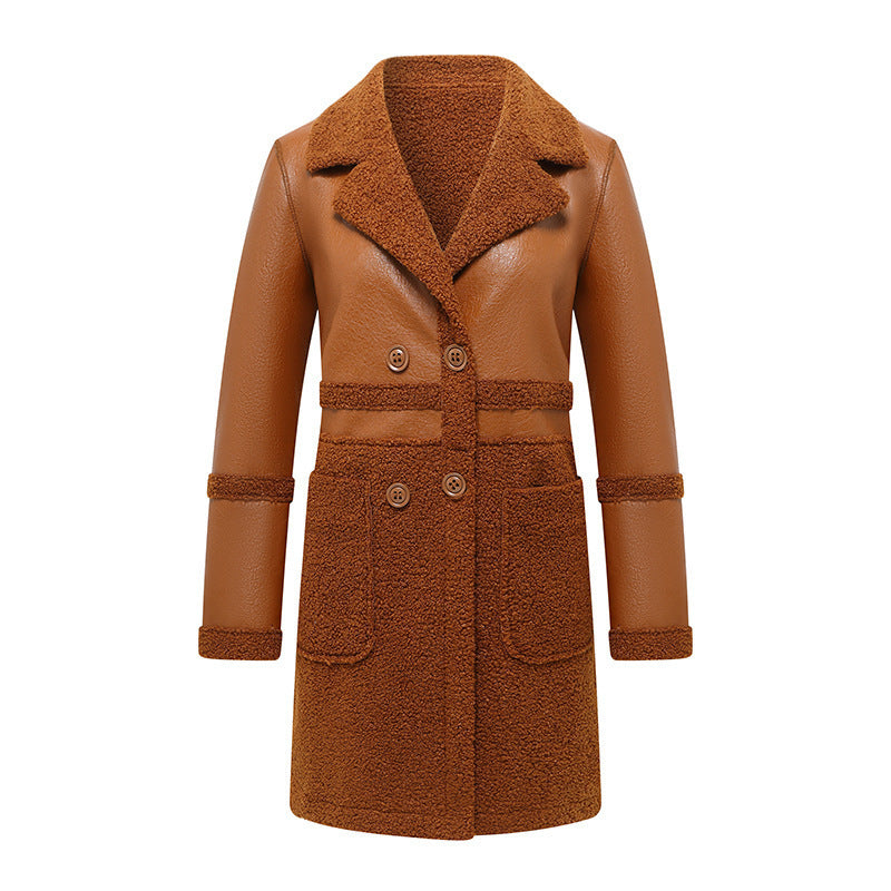 Dioro – Veste cuir synthétique cachemire 🖤🤎✨