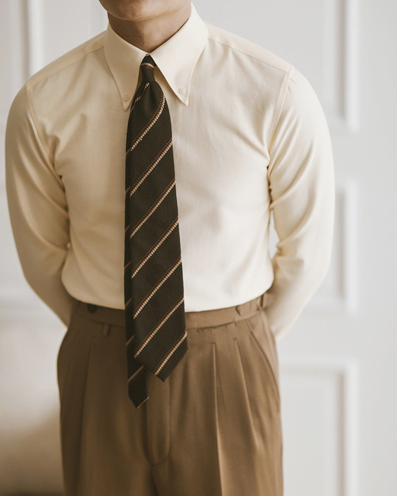 Spring Leisure Oxford Woven Shirts Male
