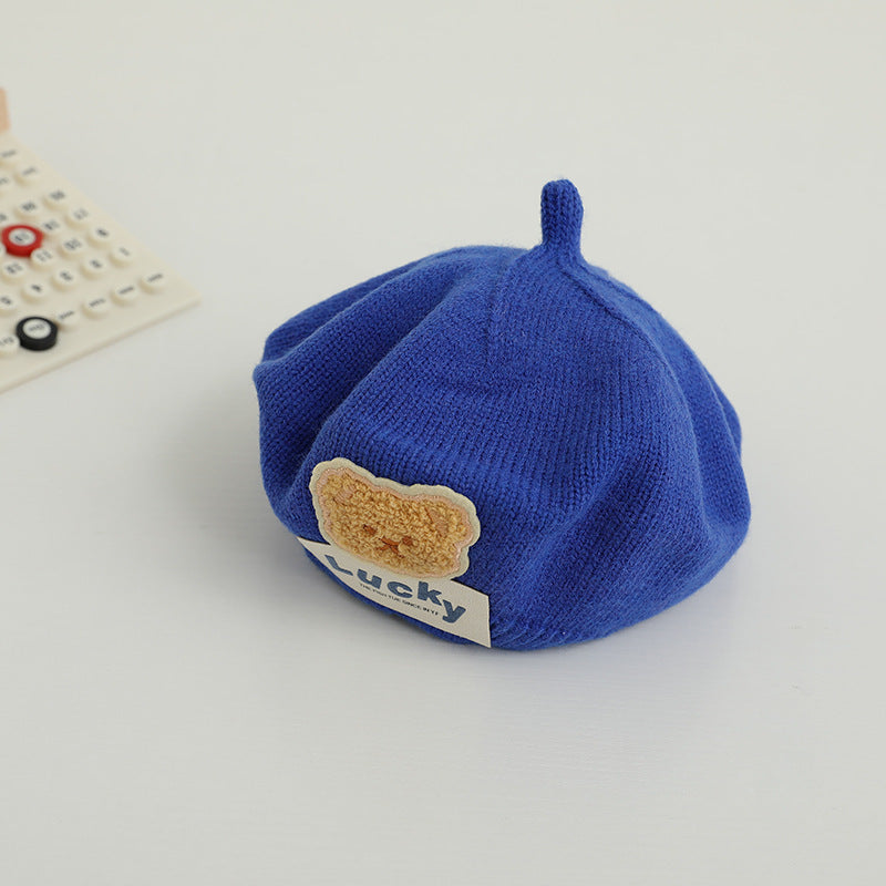 Children Beret Autumn And Winter Thermal Knitting