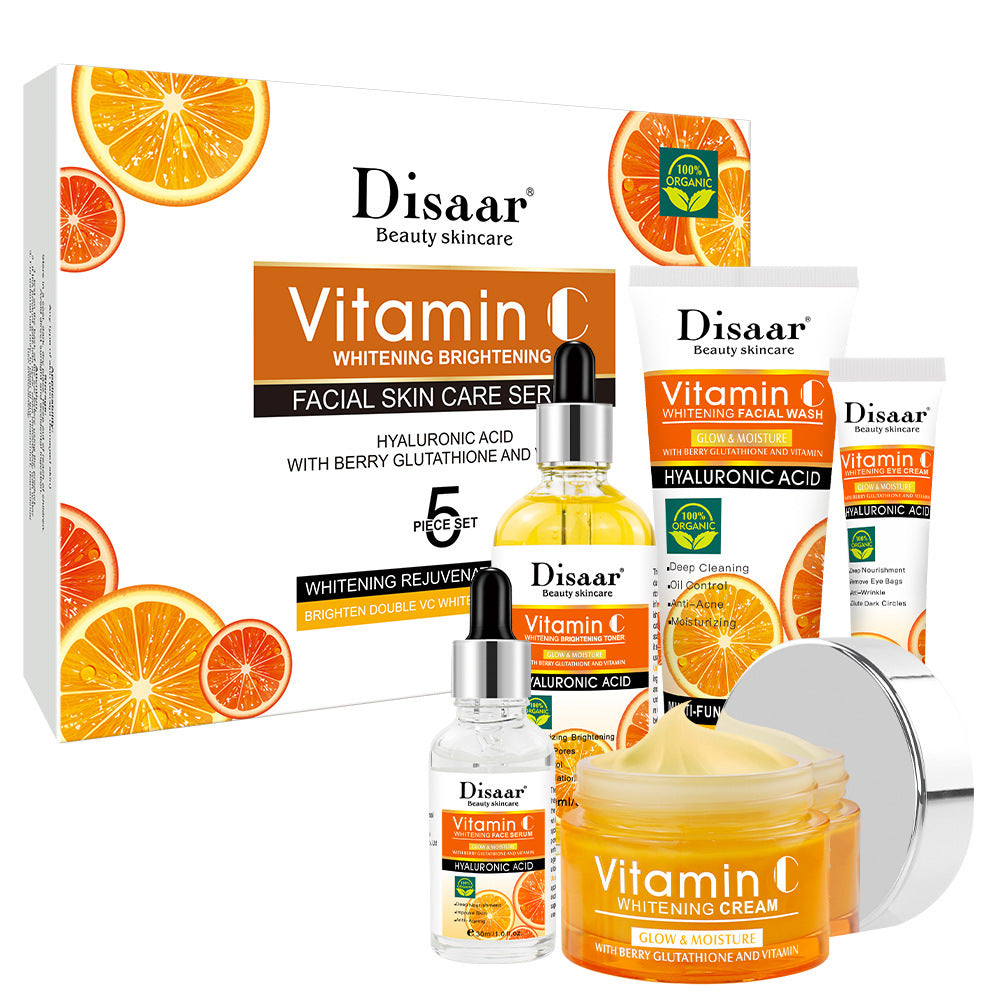 🌟 Disaar Vitamin C Skin Care Set – Hydratation, Éclat et Protection 🌟