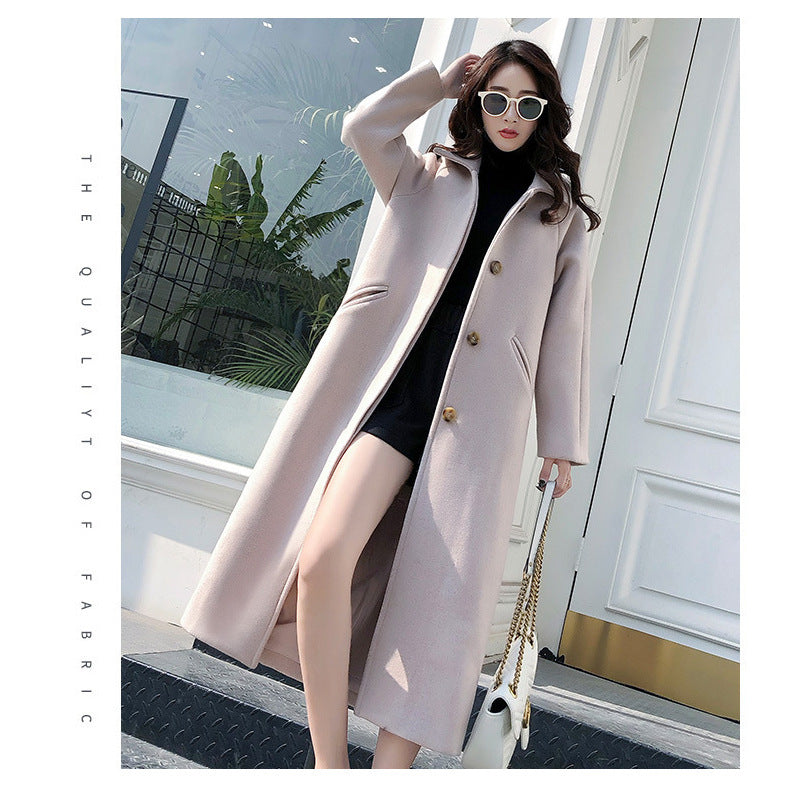 Ténéra – Trench long féminin à col tailleur 🧥✨