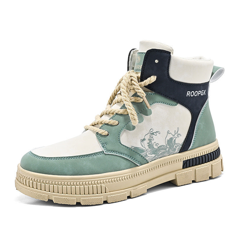 Men's Lace-up High-top Boots
