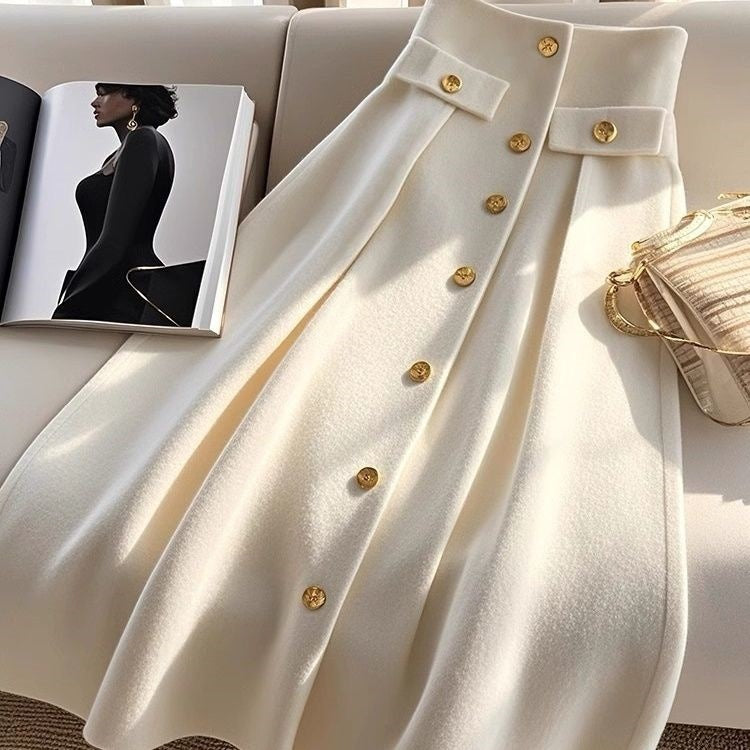 🖤 Liréa and Ameya – Elegant Fitted Top and High-Waisted Draped Skirt