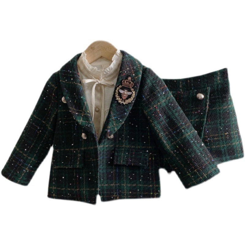 đ Ensemble Chic â Blazer & Short pour Fille