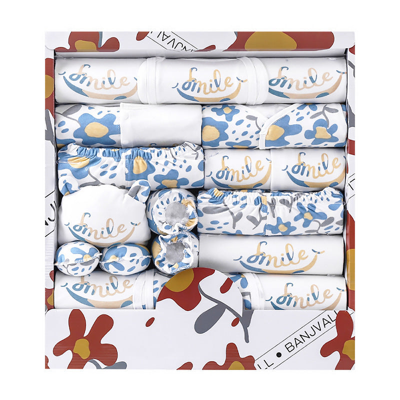 👶 18 Piece Cotton Newborn Clothes Gift Box Set